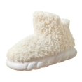 thumbnail image 2 of Pantuflas altas con , zapatos de felpa suave, botas cálidas de invierno para el hogar con fondo grueso, pantuflas para el piso, pantuflas , 38 a 39, 2 of 10