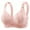 Pink, variant on WDDDD Women's Lace Push Up No Underwire Comfortable Breathable Four Button Mom Bra Beige 42