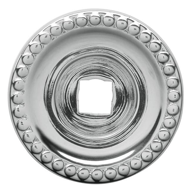 Baldwin 4901260 1.37 in. Knob Back Plate, Polished Chrome