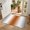 Orange-red, variant on Half Circular Door Mat 16"x24", Gray Orange Absorbent Non Slip Welcome Mats for Front Door, Modern Gradient Geometric Diatomaceous Entryway Rug for Bathroom Kitchen Apartment Entrance