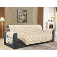 thumbnail image 1 of Reversible Furniture Protector for Pet Dog Children Cream/Taupe Sofa, 1 of 2
