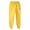 Yellow, variant on WIZUTIZ Sweatpants for Men Drawstring Waisted Joggers Casual Loose Fit Cuffed Leg Pants Fashion Streetwear with Pockets