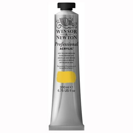 WINSOR & NEWTON / COLART 2337019 ARTISTS ACRYLIC COLOUR 200ML AZO YELLOW MEDIUM