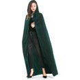 thumbnail image 3 of Diffly Capa con capucha de terciopelo de 59 pulgadas, capa unisex de Halloween para diablo, bruja, mago, Halloween, Navidad, cosplay, 3 of 4