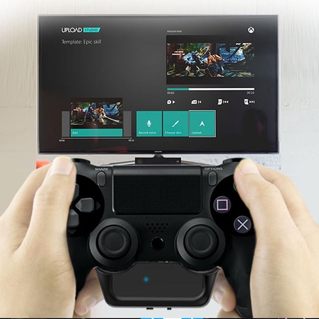 Transmisor de audio para controlador PS4 Adaptador de auriculares estéreo Mejorador de sonido