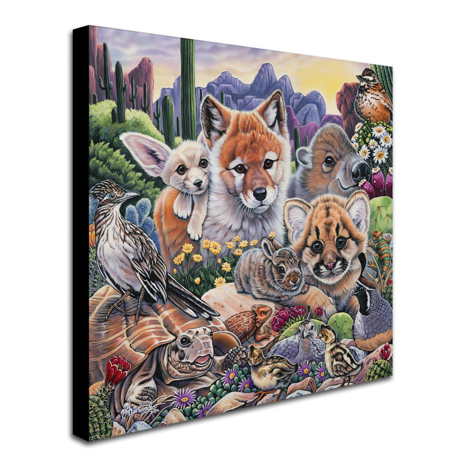Trademark Fine Art 'Desert Buddies' Canvas Art by Jenny Newland