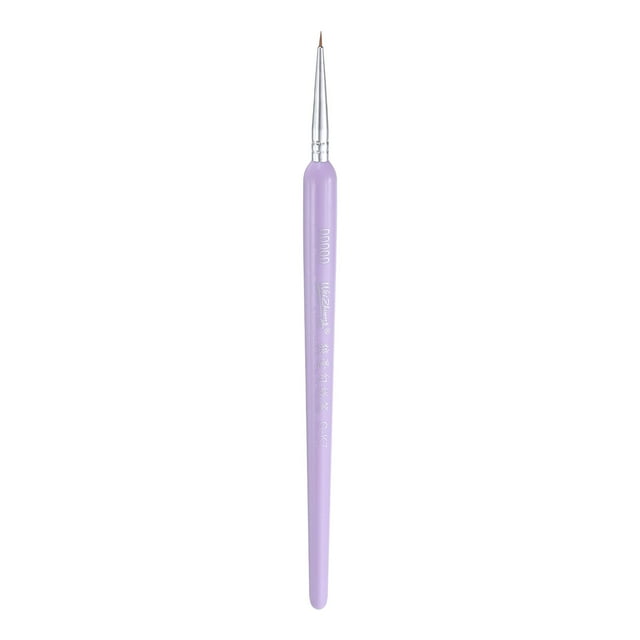 Pinceles de detalle Uxcell de 5 mm, pincel miniatura de nylon para pintura en acuarela y acrílico (00000#), púrpura