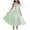 Green, variant on Lovskoo 2024 Women's Summer Casual Spaghetti Strap Dress Florals Sweetheart Neck Sleeveless Split A-Line Midi Sundress Red 2XL