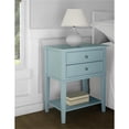 thumbnail image 2 of Ameriwood Home Table d'Appoint Franklin avec 2 Tiroirs en Bleu, 2 of 5