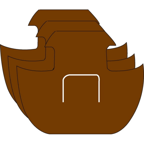 SHAPES ETC. Large Single Color Creative Foam Cut-Outs - Ark