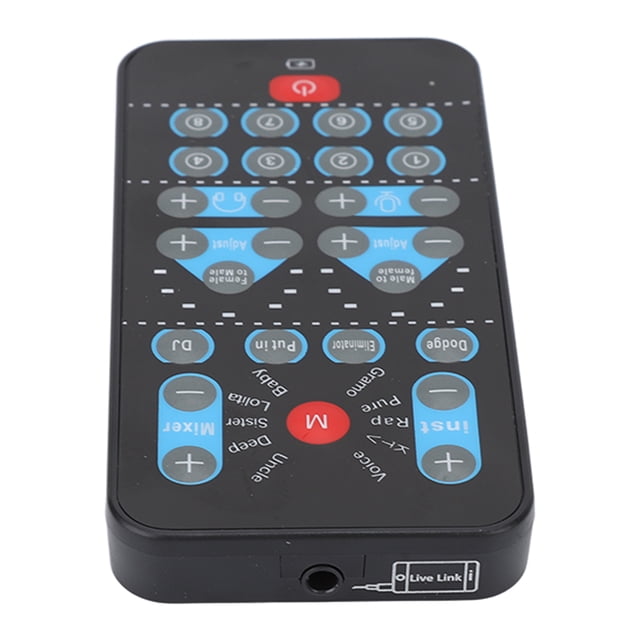 Mini cambiador de voz Tarjeta de sonido, Mini cambiador de voz 8 Cambiador de voz portátil para transmisión en vivo Tarjeta de sonido en vivo Integración perfecta