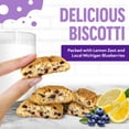 thumbnail image 3 of Cooper Street Italian Biscotti Cookies - Twice Baked Biscotti Style Cookie Biscuits in Delicious Blueberry Lemon Flavor | Crispy, Light and Healthy Cookies | Peanut & Dairy Free | 20oz | 2 Pack, 3 of 3