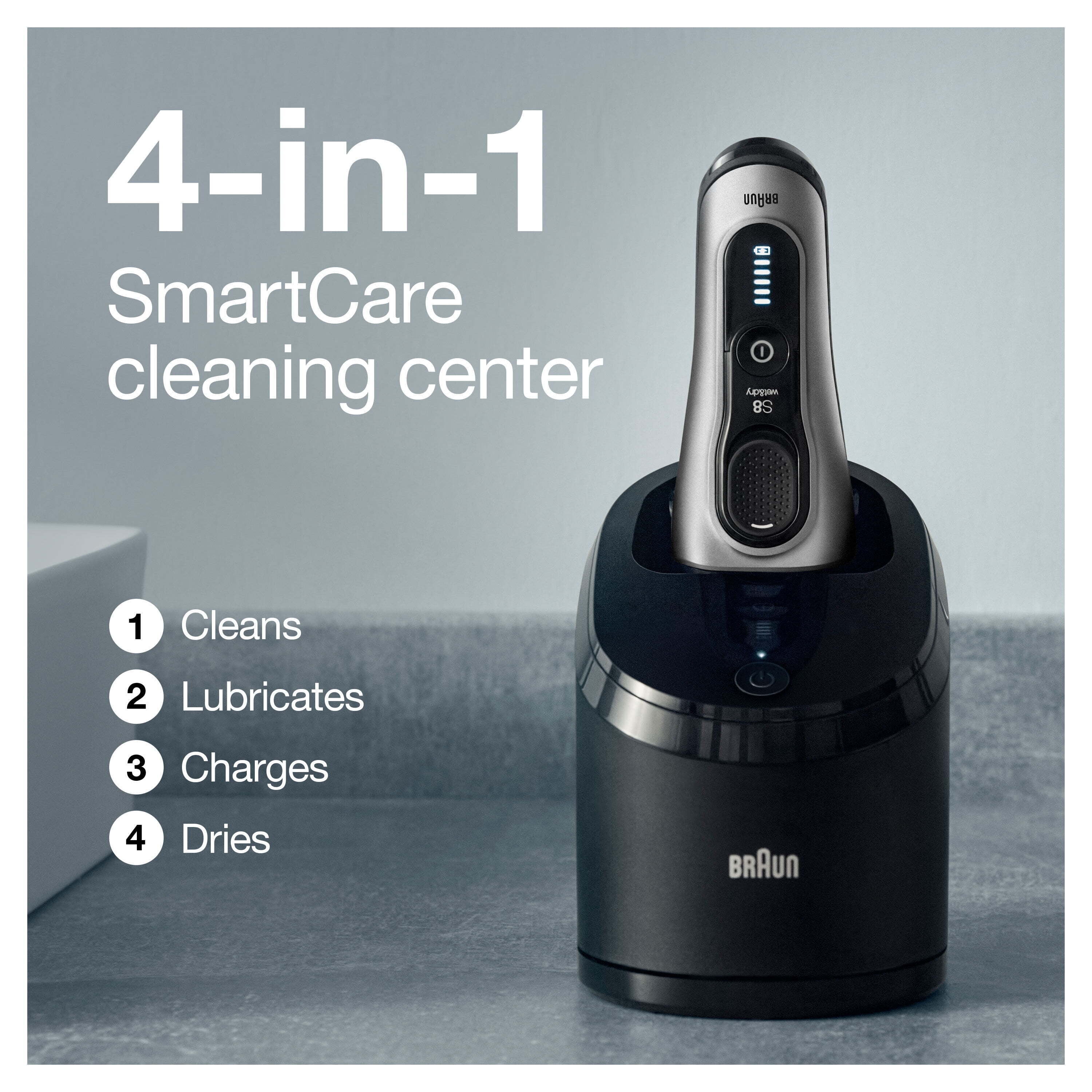 Braun Series 8 8457CC Electric Shaver, Wet & Dry, Beard Braun Series 8 8457CC Electric Shaver, Wet & Dry, Beard