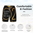thumbnail image 5 of Lsque Mens Swim Trunks 2025 New Year New Pattern - Bathing Suit Compression Liner - Beach Swim Shorts Swimwear - (S-3XL) - Stretch Quick Dry -3X-Large, 5 of 9