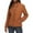 Orange, variant on CILENON Chaquetas De Mujer Elegantes Women's Autumn and Winter Leisure Long Sleeve Standing Neck Short Solid Color Slim Fit Solid Color Breadwear Cotton Coat (Orange,XL)