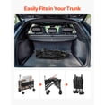 thumbnail image 3 of VEVOR Double Decker Wagon Collapsible, 400L Heavy Duty Folding Wagon Cart, Extended Long Garden Cart with All-Terrain Wheels, Support Up to 450lbs, Outdoor Utility Wagon for Camping, Sports, 3 of 10