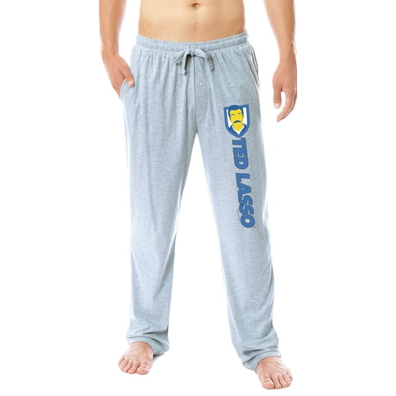 Ted Lasso Mens' TV Series Show Title Logo Character Sleep Pajama Pants