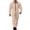 #01-Beige, variant on Men's Hooded Coverall Jumpsuit Zip Up Long Sleeve Workwear Mechanic Boiler Suit with Pockets Durable Utility Comfortable Casual Outdoor Outfit