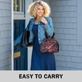 thumbnail image 6 of Pioneer Flower Floral Print Pattern Drawstring Lunch Bag Women - Drawstring Lunch Bag Insulated for Work Office - Stain-Resistant Large Lunchbags for Women with Multi-Pockets, 6 of 6
