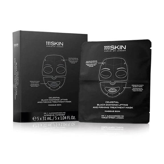 111Skin Celestial Black Diamond Lifting and Firming Treatment Mask , 5 Pc Mask