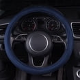 thumbnail image 4 of Warm Faux Sudue Universal Car Steering Wheel Cover, for Cars,suvs,Trucks (Blue), 4 of 7