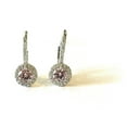 thumbnail image 6 of ADIRFINE 925 Sterling Silver Birthstone Color Stone Lever Back Earrings, 6 of 6