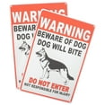 thumbnail image 3 of 2Pcs Beware of Dog Sign Metal Beware Dog Sign Warning Sign Garden Yard Dog Warning Sign, 3 of 8