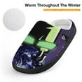 thumbnail image 4 of Invader Zim Alien Gir Kid's Cotton Slippers Winter Warm Soft Plush Slippers with Rubber Sole Non-Slip Indoor Outdoor Slip on Shoes Fluffy House Slippers For Boys Girls Teen, 4 of 8
