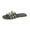 Black, variant on Willtoo Women's Wide Width Flat Slides Sandals Cut Out Dressy PU Leather Slip on Flats Trendy Summer Casual Shoes