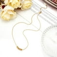 thumbnail image 2 of Collares para mujer, delicado collar de oro con forma de corazón, chapado en oro de 14 quilates, collar con colgante simple de plata para mujer, collar de plata moderno, joyería regalos para niñas brillar Electrónica, 2 of 4