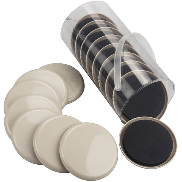 Paquete de 16 deslizadores para muebles de alfombras, 3,5 pulgadas de diámetro, para mover muebles, fáciles de mover, alfombras, almohadillas para mover muebles Zhivalor WMZL-486-1