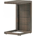 thumbnail image 5 of ZXNYH CKH C-Shaped PE Accent Table, Multibrown, 5 of 9