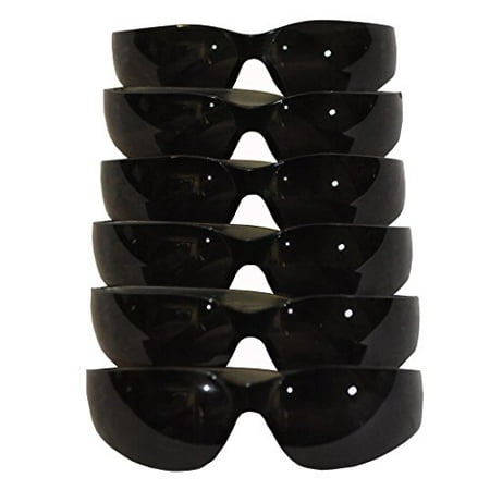 Smoke Goggles - G & F 13017-6 EyePRO Scratch, Impact and Ballistic Resistant Safety Goggles with Smoke Lens (6 Pack)