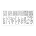 thumbnail image 2 of DPTALR Nail Stamping Plates Wacky Characters Pattern Nail Art Plate Stencil Line Pictures, 2 of 2