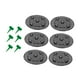thumbnail image 2 of Kit de 6 bases para macetas elevadas, nivelador de plantas, base negra 30cmx2cm, 2 of 8