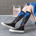 thumbnail image 5 of Naloa Starry Night Charging Dinosaur Knee Socks, High Socks Long Stretchy Sock Women Knee High Stocking, Long Socks for Women, 5 of 6