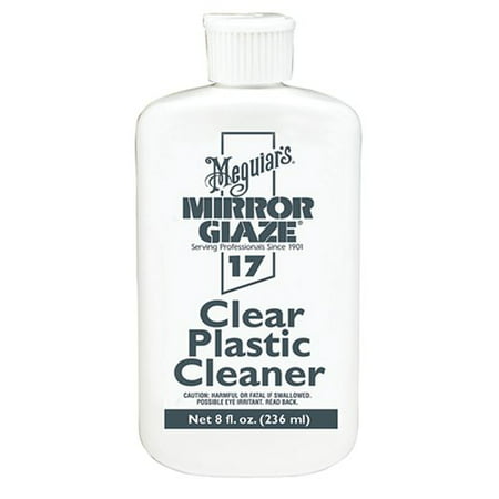 Meguiar's 8oz Mirror Glaze Clear Plastic Cleaner Fine Scratch