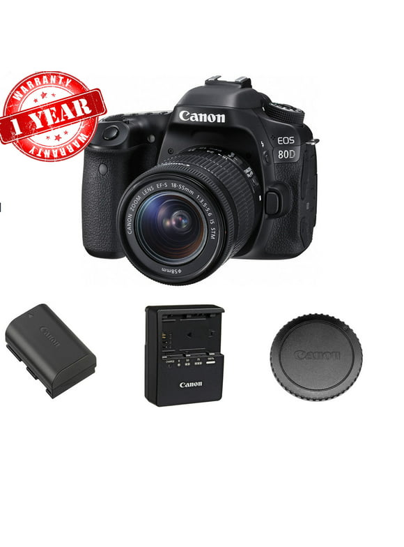 Canon EOS 80D DSLR Camera with 18-55mm IS STM Lens USA