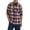 Biking Red, variant on Wrangler® Men's and Big Men's Relaxed Fit Brushed Flannel Shirt with Long Sleeves, Sizes S-5XL