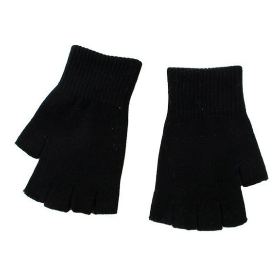 TELOLY Gloves,Cozy Half Finger Gloves,Elastic Fingerless Gloves for Women,Perfect Winter Gloves for Mobile Device Users