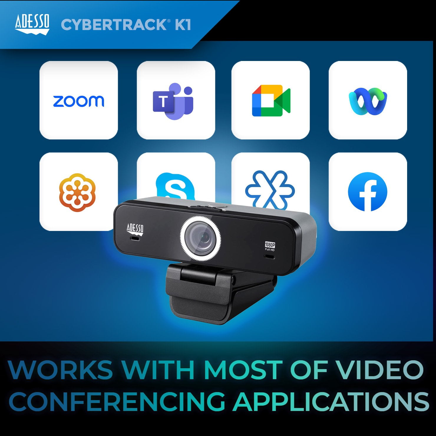 Webcam with Microphone True 1080P Full HD USB Web camera with Adjustable View Angle, Noise Cancellation for Zoom, Skype, Teams, Conferencing, Work with Windows and Mac