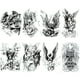 thumbnail image 1 of Tatuajes Adhesivos Tatuaje Ángel 2/6/8 Piezas Impermeables Geniales para Hombres Y Mujeres, 1 of 9