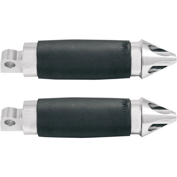 Avon Chrome/Black Spike Footpegs (FP-CC-85-CH-SPI)