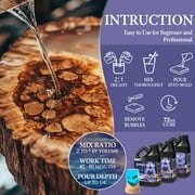 Epoxy Resin For Arts & Crafts, Jewelry, Tabletops,Use with Additives Like Glitter, Mica Powder, and Liquid Pigment,96 oz Mix Ratio Epoxy