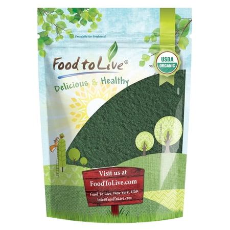 Organic Chlorella Powder, 0.5 Pounds — Non-GMO, Raw, Vegan, Kosher — by Food to Live
