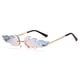 thumbnail image 3 of Gafas de sol de llama, moda personalizada, gafas de sol de plumas, gafas de fiesta de metal, 3 of 5