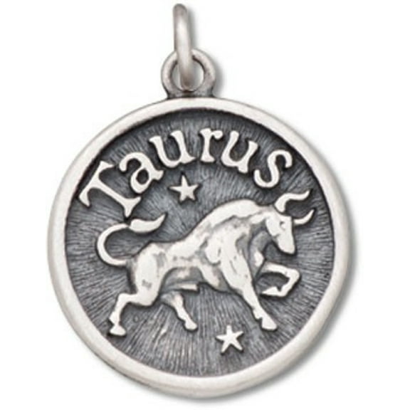 Sterling Silver 16" .8mm Taurus Bull Trustworthy Zodiac Horoscope Symbol Pendant Necklace