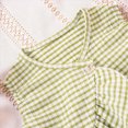 thumbnail image 4 of kpoplk 2PCS Baby Girl Sleeveless Strap Lace Crop Vest Tops + Flared Wide-Leg Pants Toddler Summer Outfits Set Clothes Size 2-3 Years,Green, 4 of 9