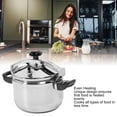 thumbnail image 4 of Large Capacity Stick Proof 304 Stainless Steel Pressure Cooker Soup Stew Pot Home Kitchen Restaurant, 4 of 7