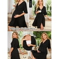 thumbnail image 6 of Avidlove Maternity Dress for Photoshoot 3 in 1 Labor/Delivery/Hospital Gown Maternity Nursing Nightgown Sleepwear for Breastfeeding Casual Baby Shower Dress S-XXL, 6 of 8
